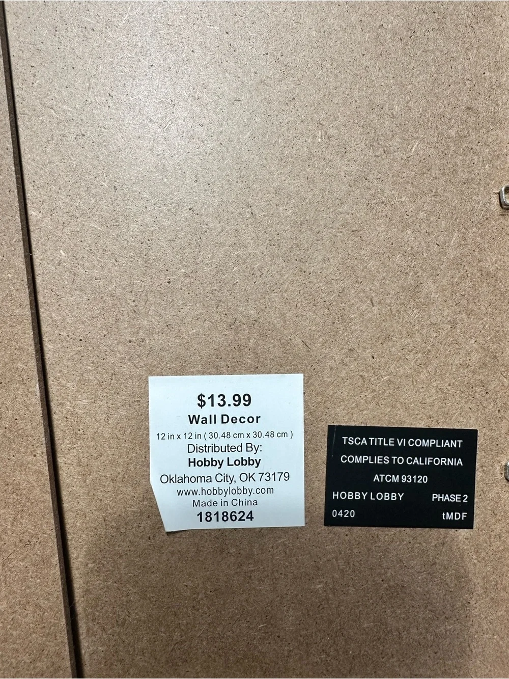 Hobby Lobby White & Natural Wood Motivational Wall Sign